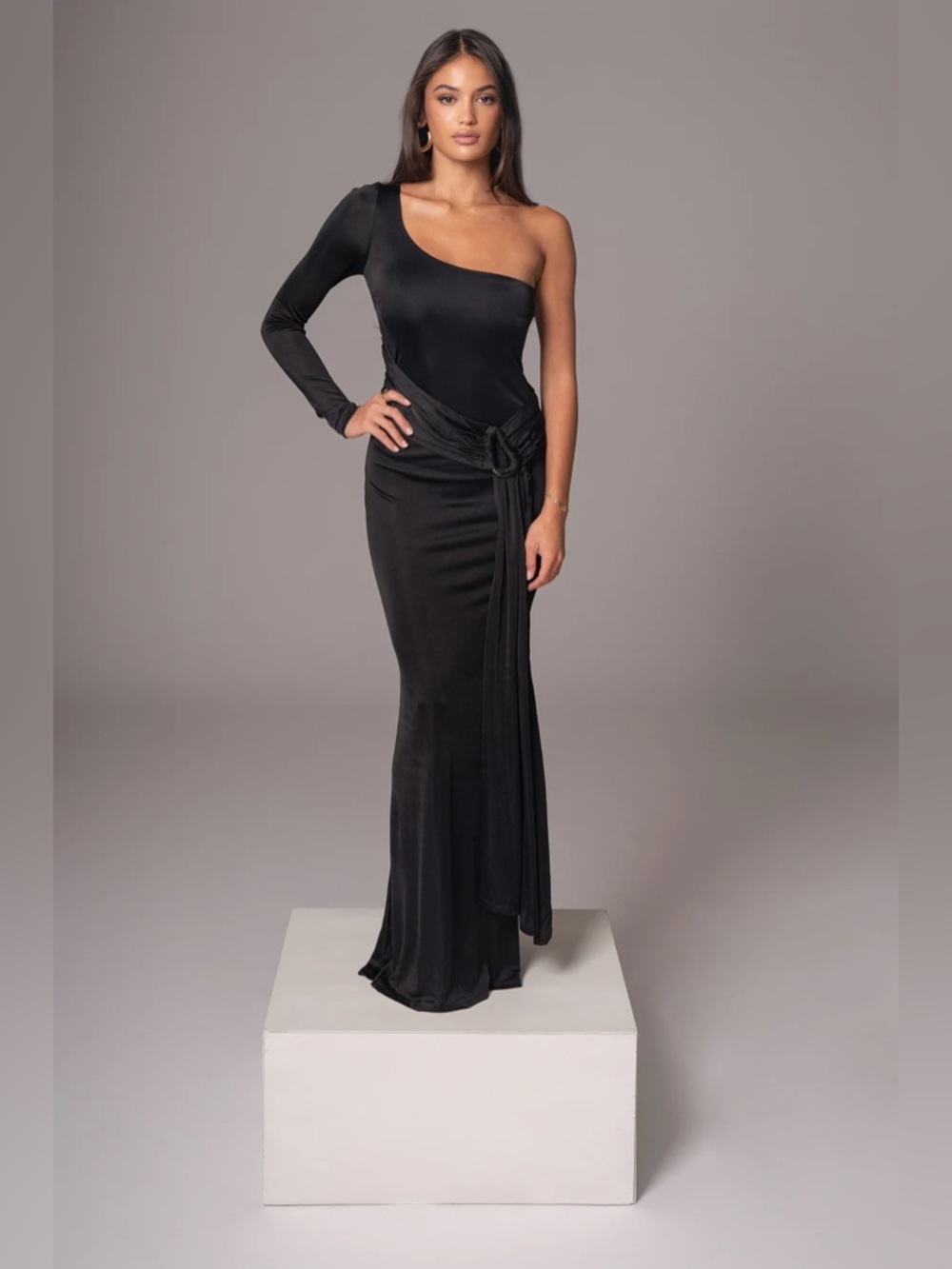 *NEW WITH TAGS* JLUXLABEL Black Muoi Maxi Dress, Sz. XS